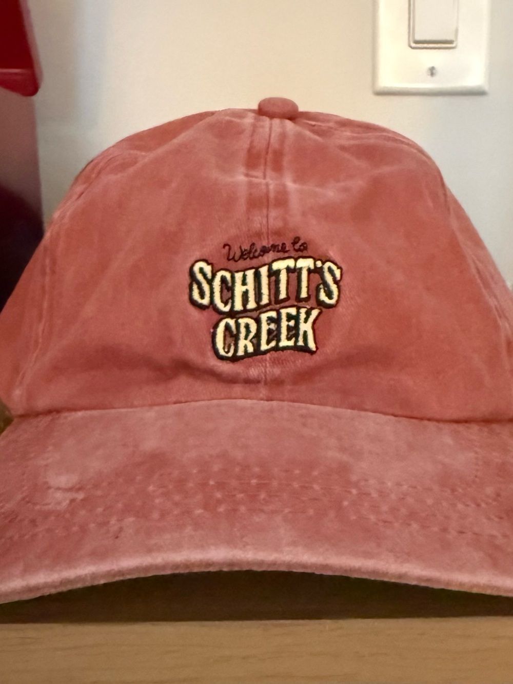 Schitt's Creek Embroidered Logo Dad Hat - Dusty Rose/Pink - Brand New!